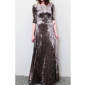 Paper Crown Dresses - Paper crown designer velvet maxi dress NWOT Paper Crown Dresses - Paper crown designer velvet maxi dress NWOT